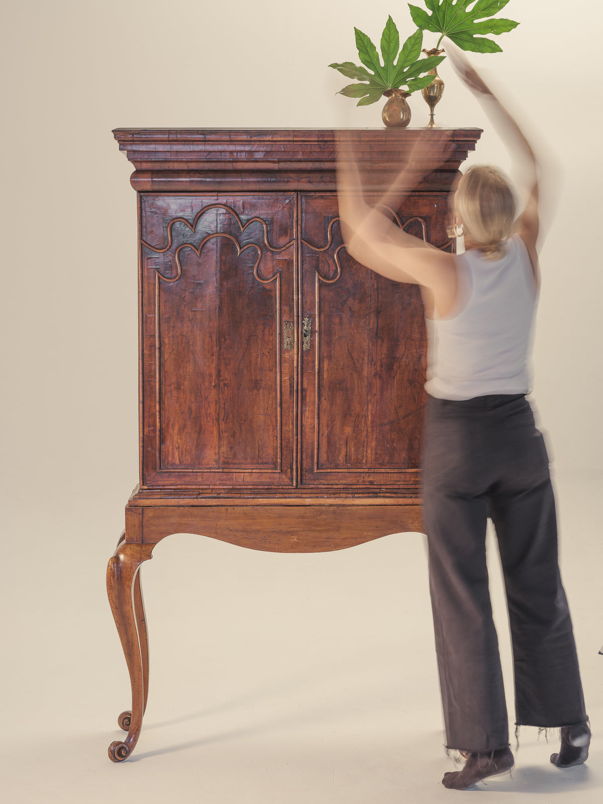 Queen Anne Cabinet on Stand