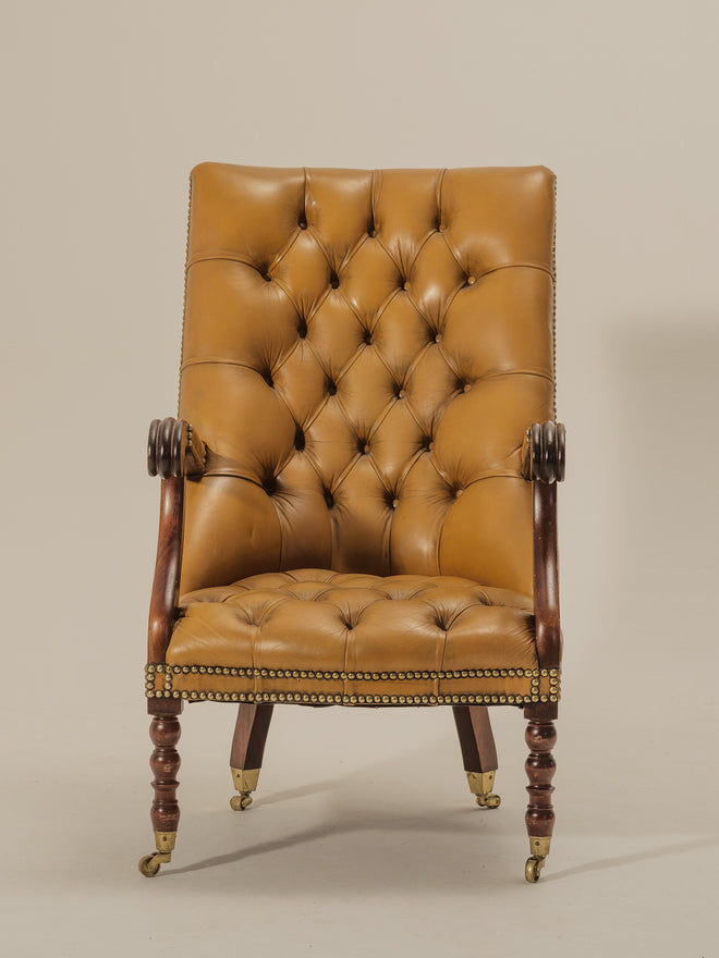 Victorian Leather Club Chair